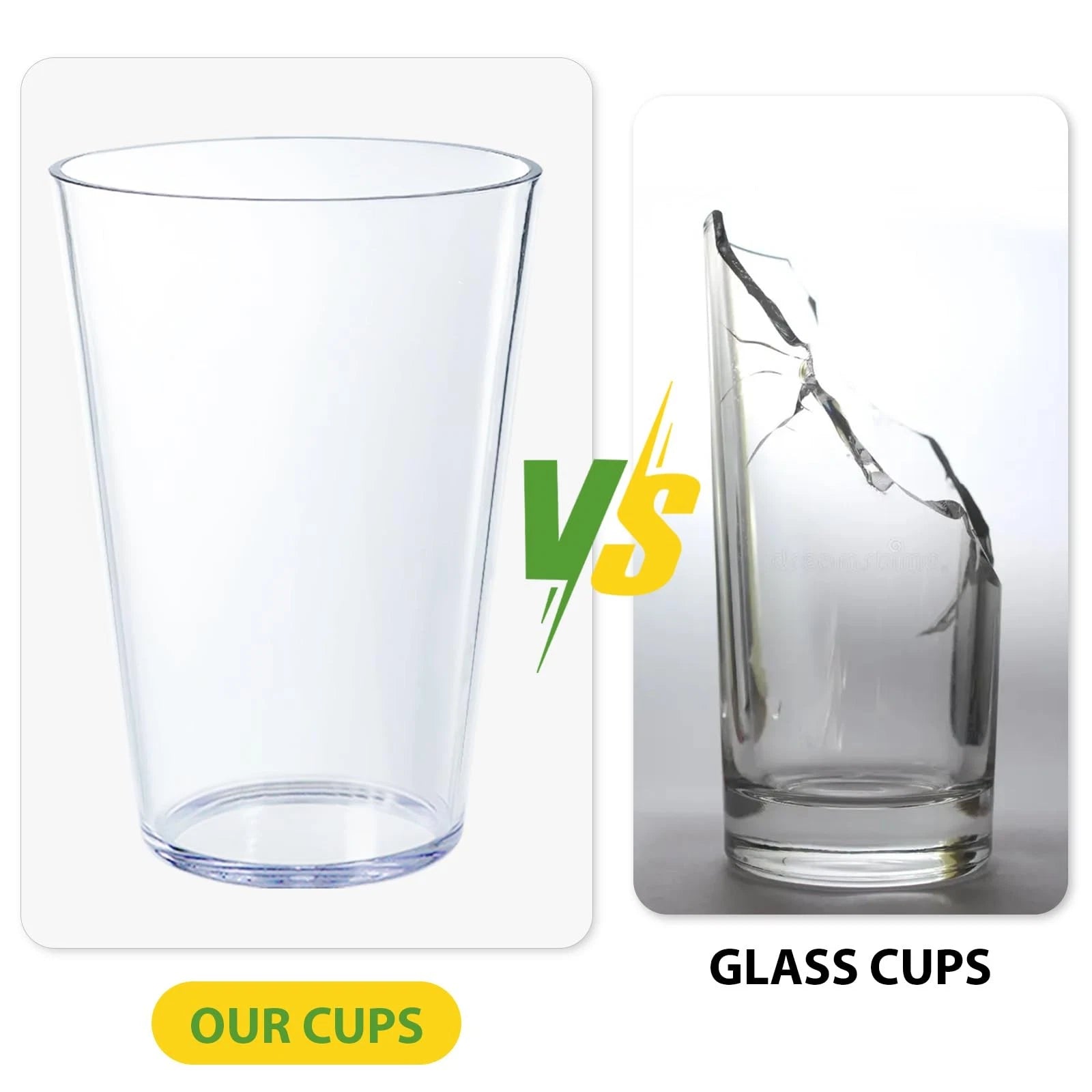 32 OZ Large Plastic Cups Reusable,Shatterproof Drinking Glasses, Stackable Gl... | eBay